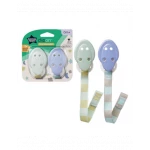 Tommee Tippee Closer to Nature Soother x2 Holder, Yellow & Green - Tommee Tippee