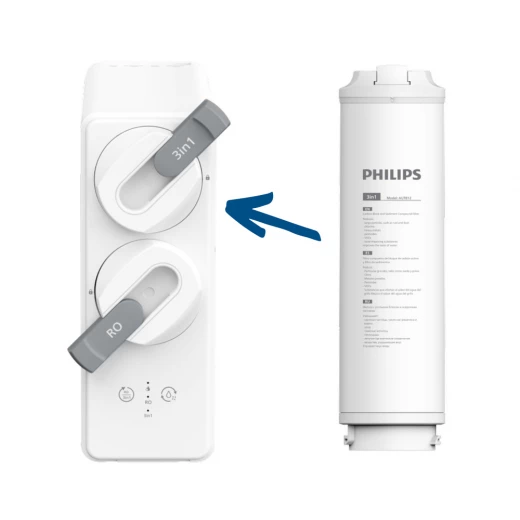 فلتر أكوا شيلد AUT812 3 في 1 لنظام التناضح العكسي PHILIPS AUT4030R400 من فيليبس - فيليبس - Image 3