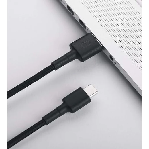 كابل USB Type-C من شاومي بطول 100 سم، أسود كابل USB Type-C من شاومي بطول 100 سم، أسود