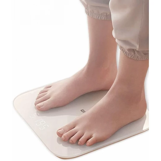 ميزان ذكي من شاومي Mi Smart Scale 2 NUN4056GL، ميزان حمام/مطبخ، دقة عالية، حاسبة BMI وشاشة LED – أبيض - شاومي - Image 3