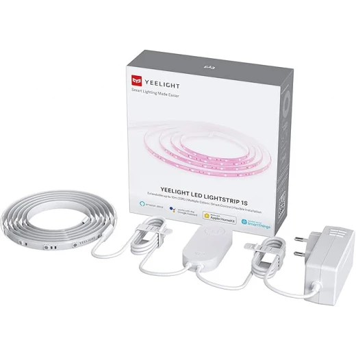 شريط LED الذكي من شاومي Yeelight، بطول 200 سم قابل للتمديد حتى 10 أمتار/33 قدم، أبيض، GPX4016RT شريط LED الذكي من شاومي Yeelight، بطول 200 سم قابل للتمديد حتى 10 أمتار/33 قدم، أبيض، GPX4016RT