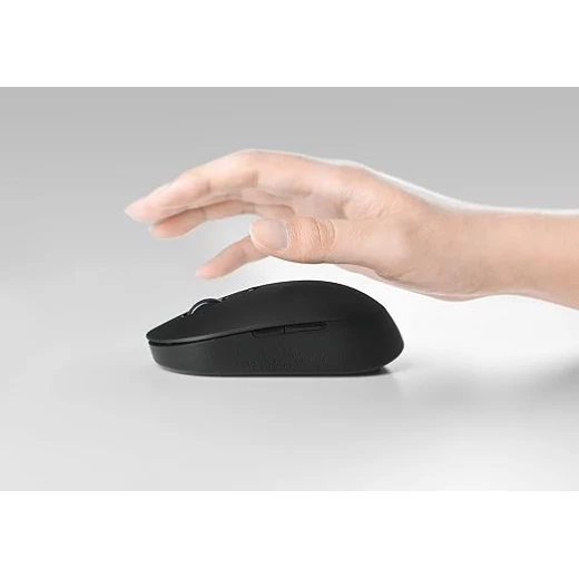 فأرة لاسلكية مزدوجة الوضع من شاومي، إصدار صامت، HLK4040GL - اسود - شاومي - Image 2