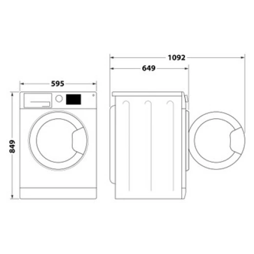 مجفف مكثف مع مضخة حرارية 9 كجم A+++ Silver FreshCare-FFT D 9X 3SK GCC - ‎ويرلبول - Image 4
