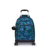 Kipling Large wheeled backpack (with laptop protection) Unisex Blue Monkey Fun New Zea - Kipling