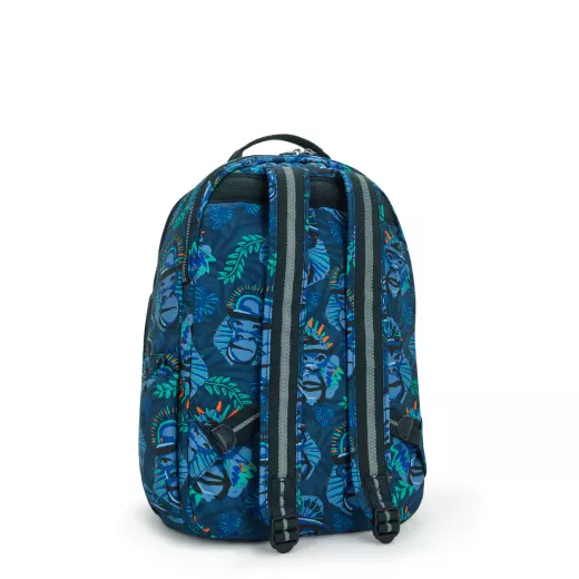 Kipling Seoul Lap Blue Monkey Fun Large Back - Kipling - Image 3