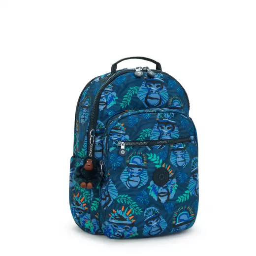 Kipling Seoul Lap Blue Monkey Fun Large Back - Kipling - Image 2