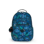 Kipling Seoul Lap Blue Monkey Fun Large Back - Kipling