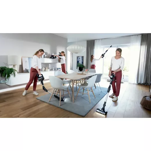Bosch Unlimited 7 Rechargeable Vacuum Cleaner – Black, TurboSpin Motor, LED Brush, 2 Removable Batteries, 18V Power for ALL System, 10-Year Warranty - BOSCH - Image 15