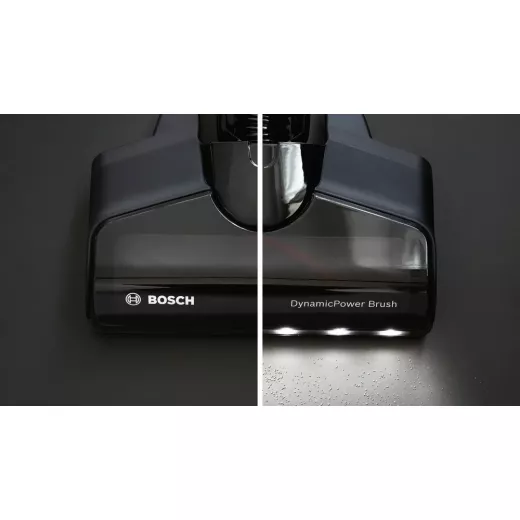 Bosch Unlimited 7 Rechargeable Vacuum Cleaner – Black, TurboSpin Motor, LED Brush, 2 Removable Batteries, 18V Power for ALL System, 10-Year Warranty - BOSCH - Image 7