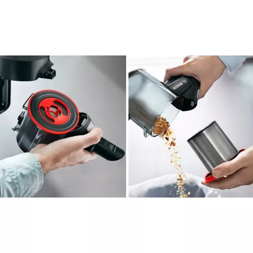 Bosch Unlimited 7 Rechargeable Vacuum Cleaner – Black, TurboSpin Motor, LED Brush, 2 Removable Batteries, 18V Power for ALL System, 10-Year Warranty - BOSCH - Image 12