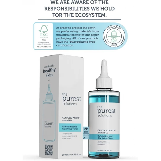 The Purest Solutions Exfoliating and Clarifying Toner, 200 Ml - The Purest Solutions - Image 4