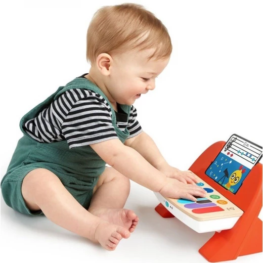 Hape Mini Playful Piano Musical Instrument Red - Hape - Image 2