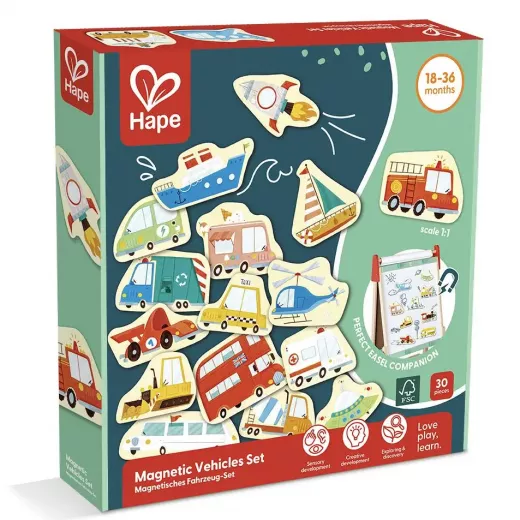 Hape Magnetic Vehicles30 Pieces Hape Magnetic Vehicles30 Pieces