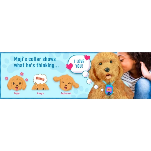 Sky Rocket My Fuzzy Friend Moji Interactive Labradoodle - Plush Interactive Dog Toy for Boys and Girls, Loveable and Lifelike Companion Pet - My Fuzzy Friends - Image 10