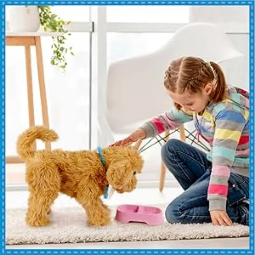 Sky Rocket My Fuzzy Friend Moji Interactive Labradoodle - Plush Interactive Dog Toy for Boys and Girls, Loveable and Lifelike Companion Pet - My Fuzzy Friends - Image 7