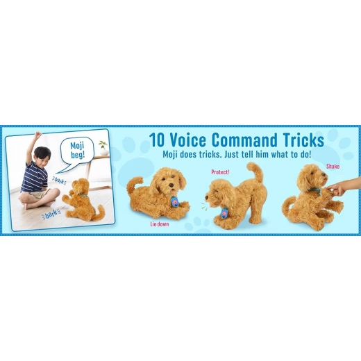 Sky Rocket My Fuzzy Friend Moji Interactive Labradoodle - Plush Interactive Dog Toy for Boys and Girls, Loveable and Lifelike Companion Pet - My Fuzzy Friends - Image 8
