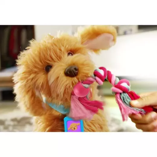 Sky Rocket My Fuzzy Friend Moji Interactive Labradoodle - Plush Interactive Dog Toy for Boys and Girls, Loveable and Lifelike Companion Pet - My Fuzzy Friends - Image 3