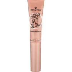 Essence Baby Got Glow Liquid Highlighter Bronze Finish 30ml Luminous Makeup for Cheeks