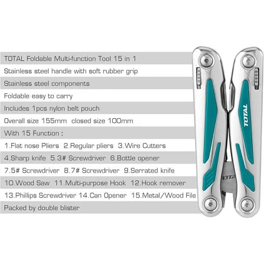 Total Foldable multi-function tool TFMFT01151 - Total - Image 4