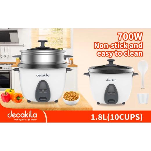 طباخ أرز ديكايلا 1.8 لتر 700 واط Keer034w - ديكاكيلا - Image 2