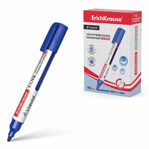 Erichkrause Whiteboard Marker with Liquid Ink LW-600 Blue - ErichKrause - Image 3