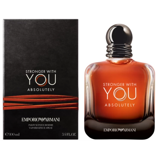 Emporio Armani Stronger With You Absolutely Eau de Parfum for Men 100ml, Long Lasting Spicy Aromatic Fragrance Emporio Armani Stronger With You Absolutely Eau de Parfum for Men 100ml, Long Lasting Spicy Aromatic Fragrance