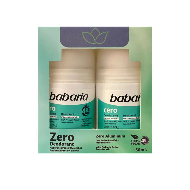 Babaria Deodorant Roll On Cero 50 Ml*2 Offer - Babaria