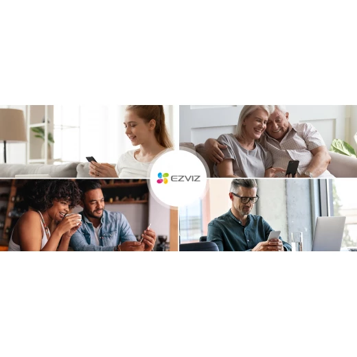 كاميرا مراقبة منزلية ذكية EZVIZ CS-TY1 بدقة 1080 بكسل، بتقنية WiFi، مع خاصية اكتشاف الحركة، تتبع ذكي، محادثة ثنائية الاتجاه، رؤية ليلية ذكية، وضع السكون، فتحة بطاقة MicroSD، وميزات التحكم الصوتي مع أليكسا. - إزفيز - Image 5