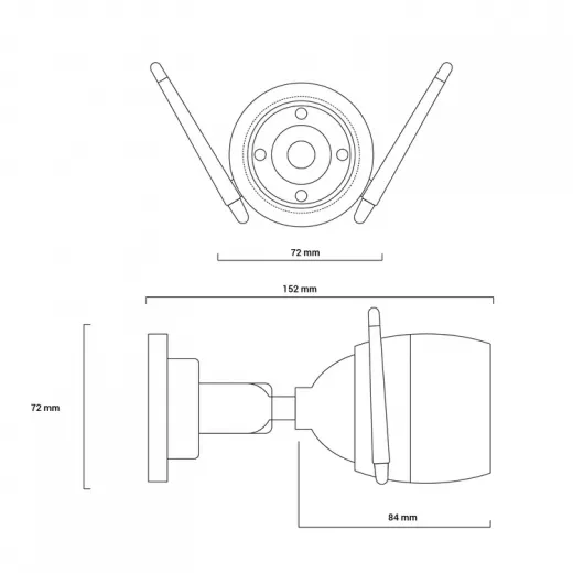من إزفيز كاميرا خارجية CS-H3c-R100-1K3WKFL(2.8mm) - إزفيز - Image 5