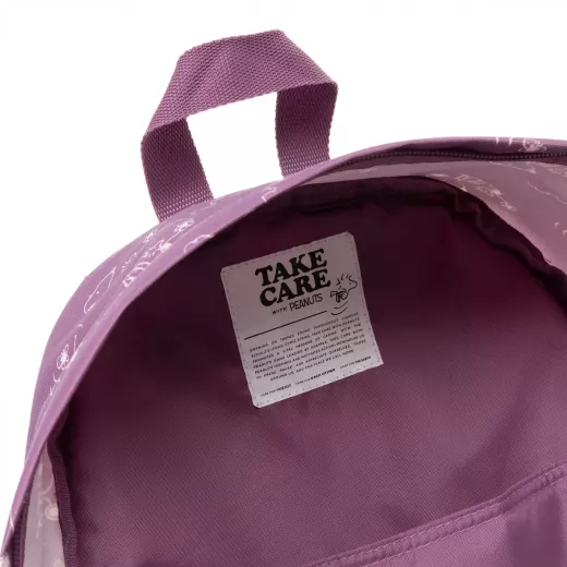 Eastpak Day Pak'R Peanuts Pink Medium backpack with bottle holder and laptop sleeve - Eastpak - Image 2