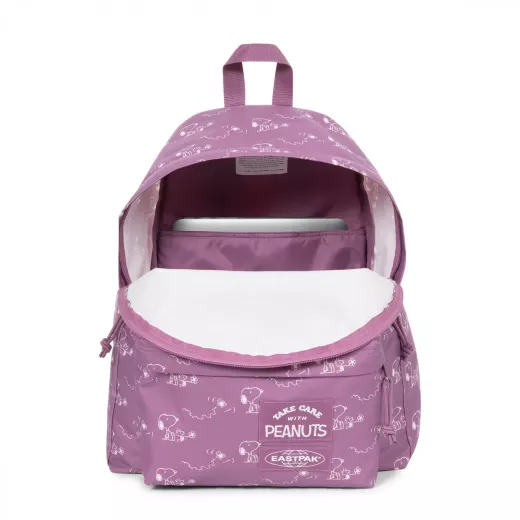 Eastpak Day Pak'R Peanuts Pink Medium backpack with bottle holder and laptop sleeve - Eastpak - Image 7