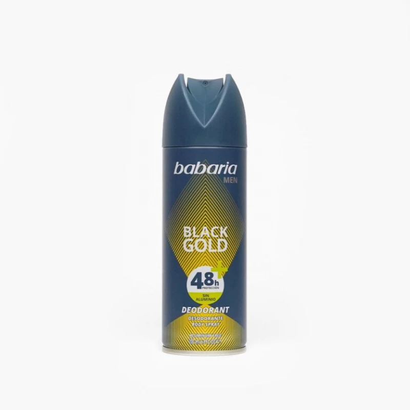 Babaria Body Spray Deodorant Black Gold -   Men - Babaria