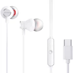 سماعات الأذن مع ميكروفون USB Type-C باللون الأبيض من أيوا - ايوا