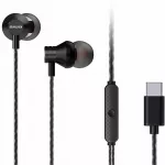 سماعات الأذن مع ميكروفون USB Type-C باللون الأسود من أيوا - ايوا