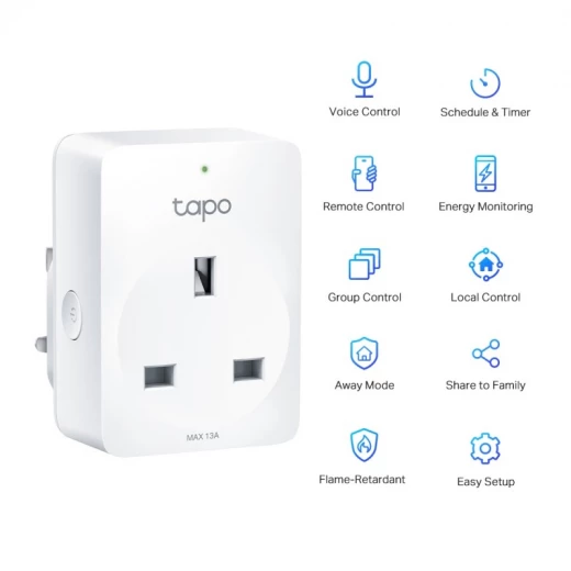 قابس ذكي صغير Tapo P110 -Link مع واي فاي ورصد الطاقة - تابو - Image 3