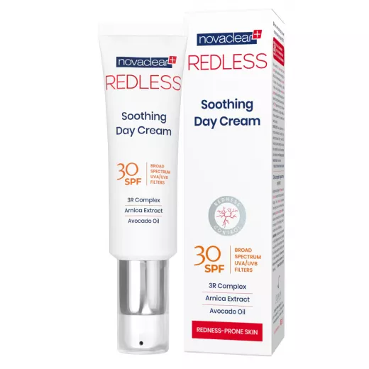 Novaclear Redless Soothing Day Cream for Sensitive Skin Reduces Redness and Provides UV Protection 50ml Novaclear Redless Soothing Day Cream for Sensitive Skin Reduces Redness and Provides UV Protection 50ml
