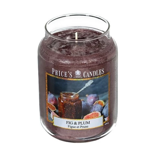 شمعة معطرة كبيرة بمرطبان وغطاء من Price's - التين والخوخ شمعة معطرة كبيرة بمرطبان وغطاء من Price's - التين والخوخ