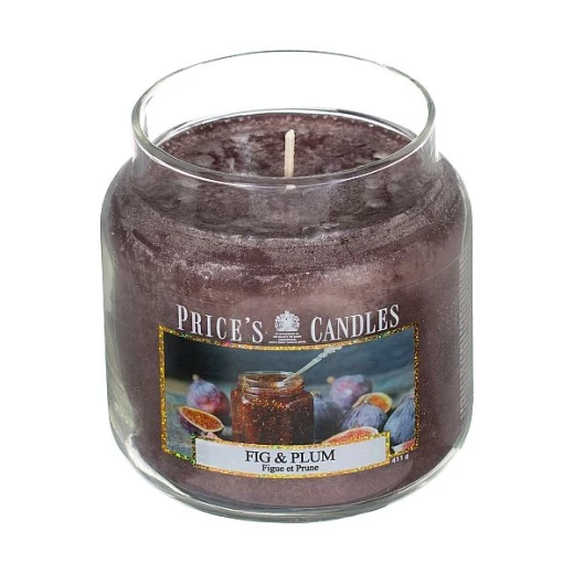 شمعة معطرة متوسطة بمرطبان وغطاء من Price's - التين والخوخ شمعة معطرة متوسطة بمرطبان وغطاء من Price's - التين والخوخ