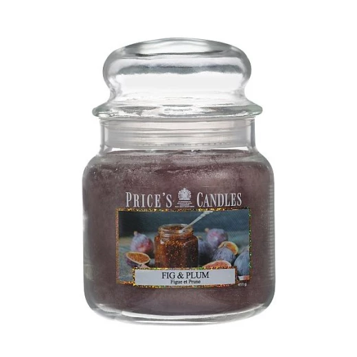 شمعة معطرة متوسطة بمرطبان وغطاء من Price's - التين والخوخ - برايسز - Image 2