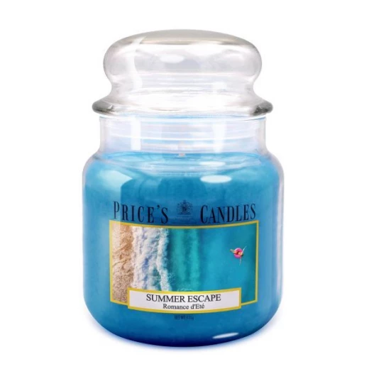 شمعة معطرة متوسطة بمرطبان وغطاء من Price's - نسيم الصيف شمعة معطرة متوسطة بمرطبان وغطاء من Price's - نسيم الصيف