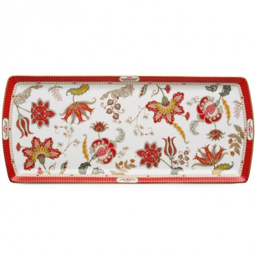 طبق تقديم 35*15 سم من Easy Life Kashmir - أحمر - ايزي  لايف - Image 2