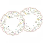 طقم مفارش صحون قطعتين 34.5 سم من Easy Life Birds Melody - ألوان متعددة - ايزي  لايف