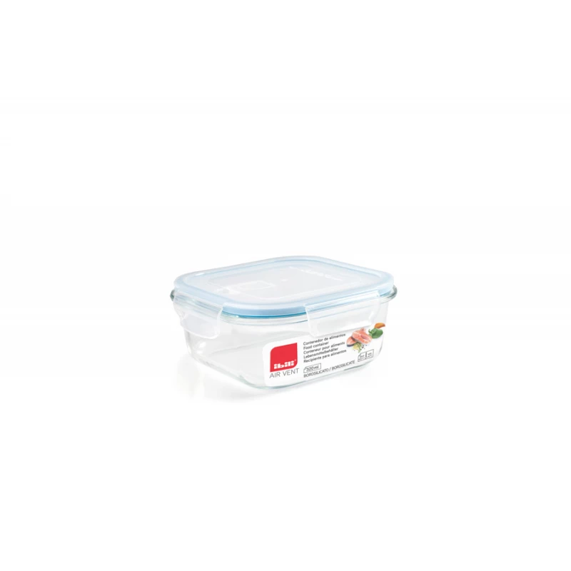 حافظة طعام زجاج 1200 مل من Ibili Air-Vent - أزرق - ابيلي