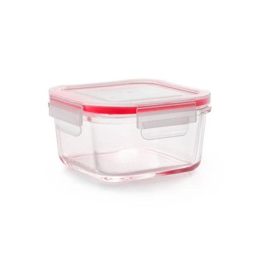 حافظة طعام زجاج 450 مل من Ibili Lunch-Away - أحمر حافظة طعام زجاج 450 مل من Ibili Lunch-Away - أحمر