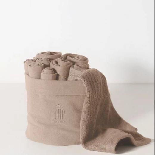 PHP Joy 8-Piece Washcloth Set in Basket - Taupe PHP Joy 8-Piece Washcloth Set in Basket - Taupe