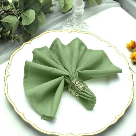Zambaiti Chou 4-Piece Dinner Napkins Set - Green Zambaiti Chou 4-Piece Dinner Napkins Set - Green