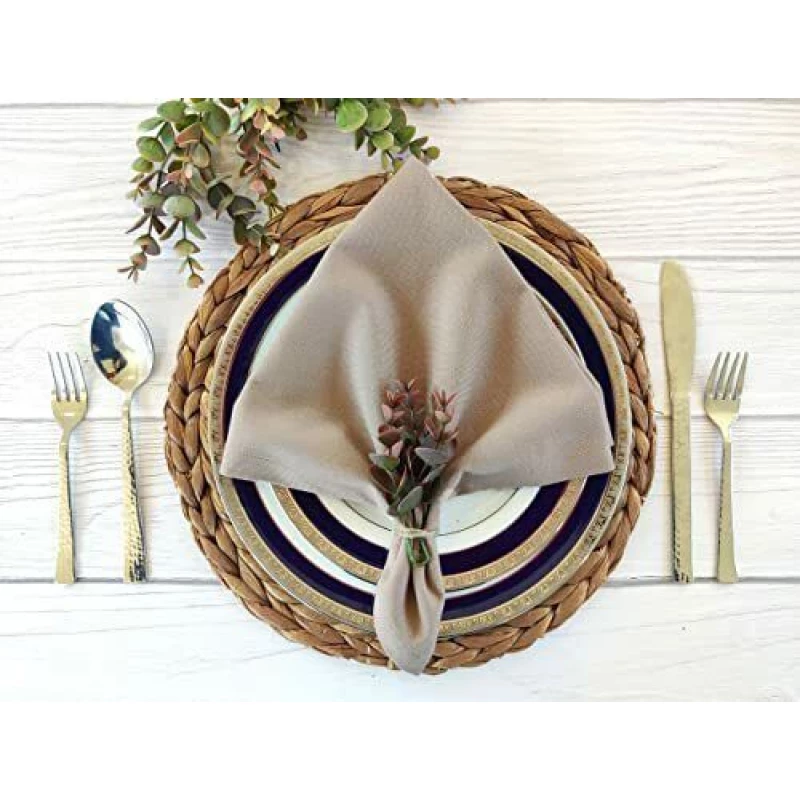 Desideri Di Casa Irlanda 2-Piece Dinner Napkins Set - Gray - Desideri