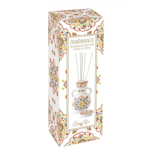 معطر منزلي بعلبة من Easy Life Miditerraneo - حمضيات وزهور معطر منزلي بعلبة من Easy Life Miditerraneo - حمضيات وزهور