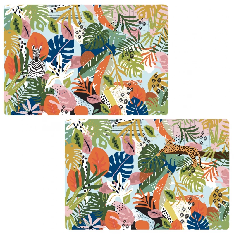 مفرش صحون وجهين 45*30 سم من Easy Life Tropical Vibes - ألوان متعددة - ايزي  لايف