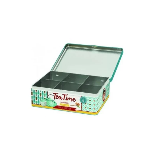 علبة شاي 6 أقسام من Easy Life Tea Time - ألوان متعددة - ايزي  لايف - Image 2
